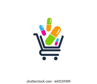 Shop Medicine Icon Logo Design Element