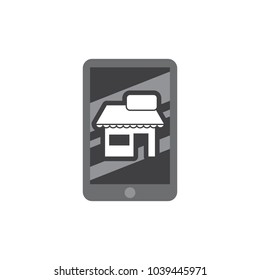 Shop Mobile Logo icon Design