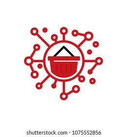 Shop Network Logo Icon Design