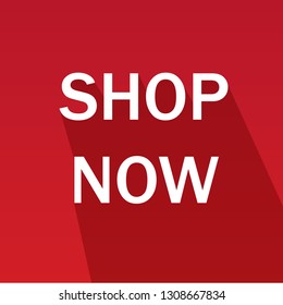 Shop now background. Trendy shop now background for web site, label, sticker, banner, design template and logo. Creative business concept, vector illustration