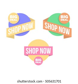 Shop now banner for your online and offline store