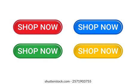 Shop Now button icon for Website, Graphics design project, Mobile App, etc.