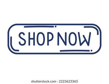 shop now button line style