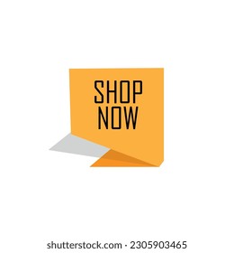 shop now button on white background