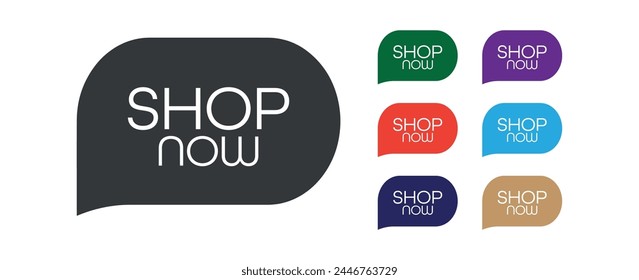 shop now button on white background