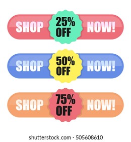 Shop Now button for your online or offline store
