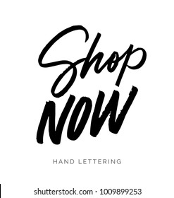 Shop Now. Hand drawn creative lettering for your designs. Can be used for promotions, ads, social media campaigns, stationary, etc.