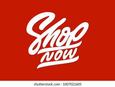 Shop now. Premium handmade vector lettering and calligraphy phrase for invitation, greeting card, t-shirt, prints, social media, banners and posters .Vector illustration.