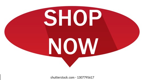 Shop now speech bubble icon isolated on white background. Trendy shop now speech bubble icon for web site, label, sticker, banner,design template and logo.Creative business concept,vector illustration