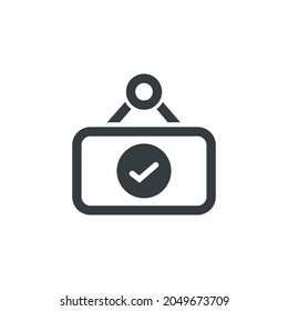 Ver icono abierto, ilustración vectorial