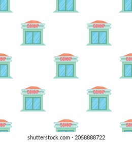 Shop pattern seamless background texture repeat wallpaper geometric vector