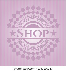 Shop pink emblem