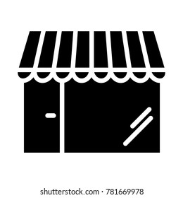 Shop Pixel Perfect Vector Silhouette Icon 48x48 Ready for 24x24 Grid for Web Graphics and Apps. Store Simple Minimal Pictogram