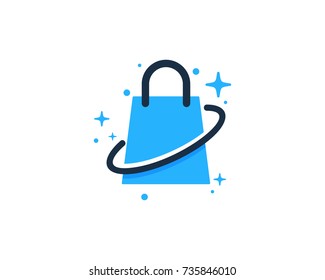 Shop Planet Icon Logo Design Element