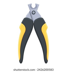 Shop pliers icon cartoon vector. Pet claw cutter. Color art work