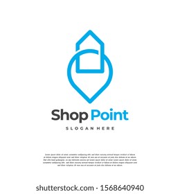 Shop Point logo designs concept vector, Local Shop logo designs template, logo symbol icon