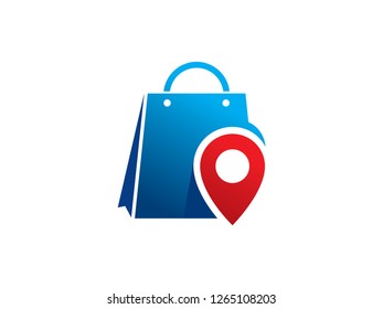 Shop Point Logo Template, Symbol, Icon