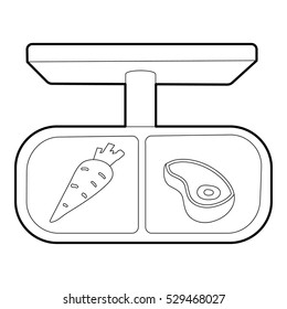 Shop pointer icon. Outline illustration of beet vector icon for web