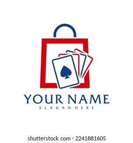 Shop Poker logo vector template, Creative Poker logo design concepts
