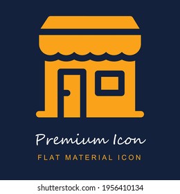 Shop Premium-Material ui ux einzelne Vektorsymbol in marinblau und orange Farben