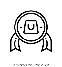 shop quality icon. vector line icon for your website, mobile, presentation, and logo design.