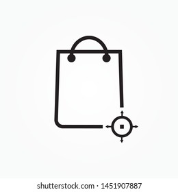 shop reader target strategy  and marketing  single icon design vector illustration
