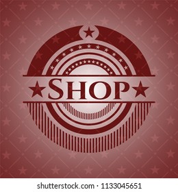 Shop retro red emblem