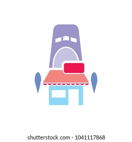 Shop Rocket Logo Icon Design