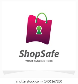 Shop Safe Logo Design Template