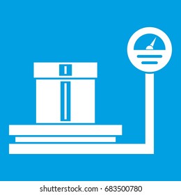 Shop scales icon white