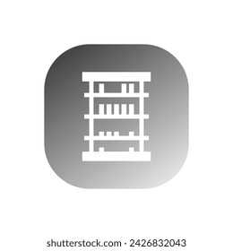shop shelf icon vector template illustration logo design