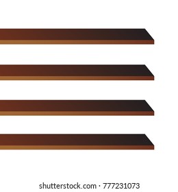Shop shelves isolated. Store shelves vector. Retail shelves vector illustration