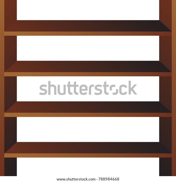 Shop Shelves Isolated Store Shelves Vector Stock Vector (Royalty Free