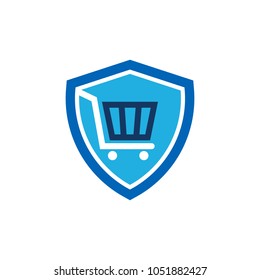 Shop Shield Logo Icon Design