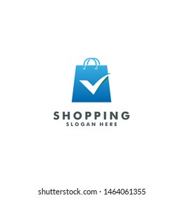Shop and shopping logo template - vector