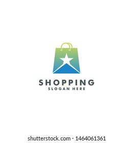 Shop and shopping logo template - vector