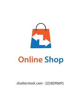 shop shopping online sale logo design symbol