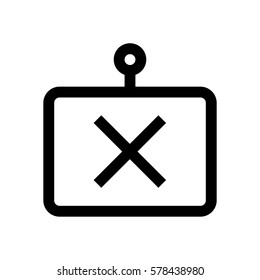 Shop sign mini line, icon, background and graphic. The icon is black and white, linear  flat, vector, pixel perfect, minimal, suitable for web and print. 