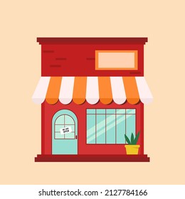 Shop with the sign we are open