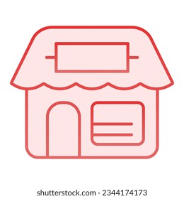 Shop with signboard flat icon. Store pink icons in trendy flat style. Market facade gradient style design, designed for web and app. Eps 10