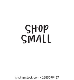 Shop Small hand lettered phrase