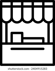 shop stand store icon vector