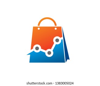 Shop Stats Logo Template, Icon, Symbol