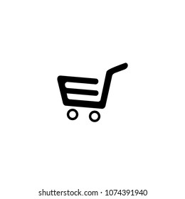 Shop, store basket vector icon