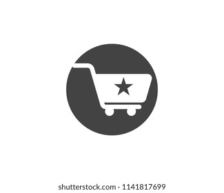 Shop, store basket vector icon Template illustration design