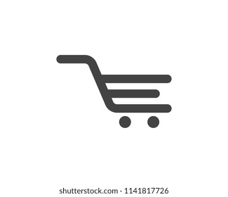 Shop, store basket vector icon Template illustration design