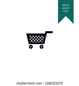 Shop, store basket vector icon