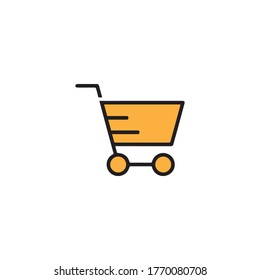 Shop, store basket vector icon Template illustration design