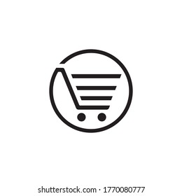 Shop, store basket vector icon Template illustration design