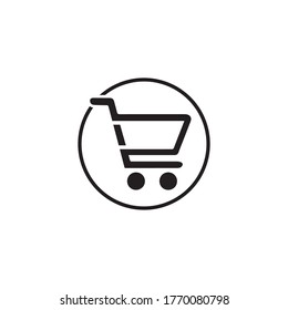 Shop, store basket vector icon Template illustration design